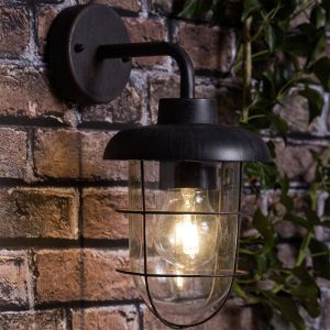 Industri udendørslampe rustfarvet, Jaycea, IP44