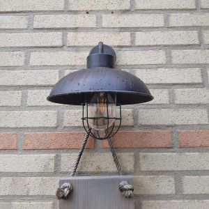 Industri udendørslampe rustfarvet, Jaymiley, IP44