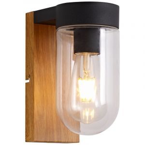 Modern udendørslampe sort, Danja, IP44