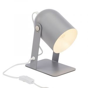 Modern bordlampe grå, Arlette, med brytare