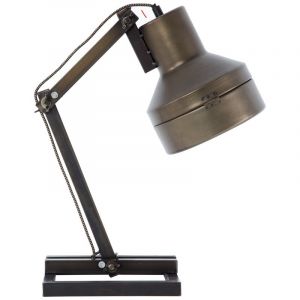Retro bordlampe sort, Eliza, med brytare