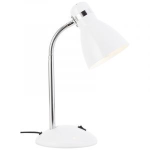 Plast skrivebordslampe hvid, Santana, med brytare