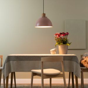 Rustik pendler lampe lyserød, Thalina