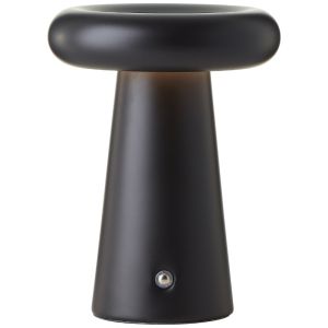 Modern genopladelige udendørs bordlampe sort, Stig, 3W, 3000K LED, IP44, 3 trins lysdæmper