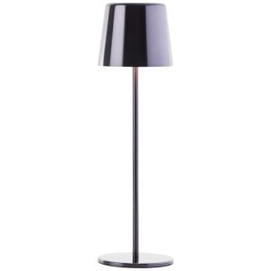 Modern genopladelige udendørs bordlampe sort, Skander, 4W, varm til kold hvid justerbar LED, IP44, med beröringsdimmer