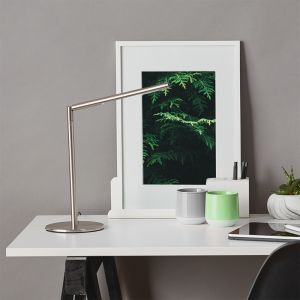 Design skrivebordslampe krom, Krisje, 6W, 6400K LED, med brytare