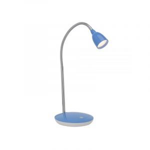 Plast skrivebordslampe blå, Kit, 3W, 3000K LED, med brytare