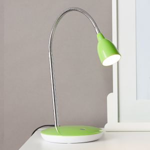 Plast skrivebordslampe grøn, Kit, 3W, 3000K LED, med brytare