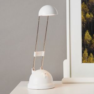 Modern skrivebordslampe hvid, Louna, 6W, 2700K LED, med brytare