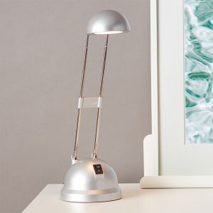 Modern skrivebordslampe grå, Louna, 6W, 2700K LED, med brytare