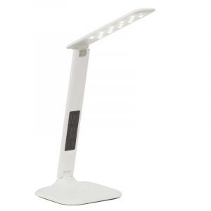 Modern skrivebordslampe hvid, Naila, 5W, varm til kold hvid justerbar LED, med beröringsdimmer