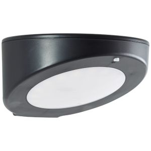 Modern udendørs væglampe solcelle sort, Winesh, 3W, 4000K LED, IP44