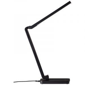 Modern skrivebordslampe sort, Hannah, 5W, 5000K LED, med beröringsdimmer