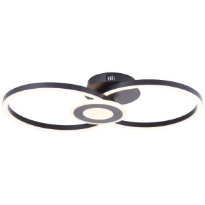 Design loftlampe sort, Volkert, 24W, 3000K LED