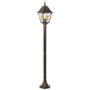 Klassisk udendørslampe rustfarvet, Levinus, IP44