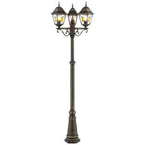 Klassisk udendørslampe rustfarvet, Levinus, IP44