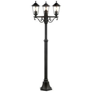 Klassisk udendørslampe sort, Radha, IP44