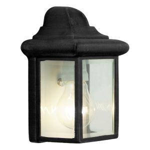Klassisk udendørslampe sort, Kalle, IP23