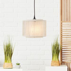 Rustik pendler lampe beige, Gerbert
