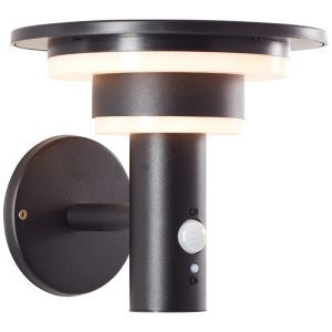 Modern udendørs væglampe solcelle sort, Lonneke, 3W, 3000K LED, IP44