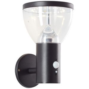 Modern udendørs væglampe solcelle sort, Saar, 3W, 3000K LED, IP44