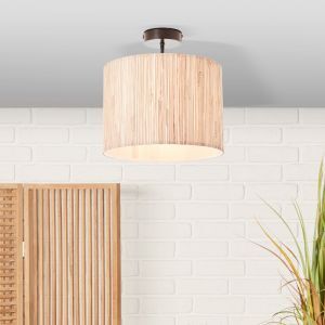 Rustik loftlampe beige, Wenda