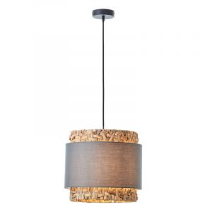 Rustik pendler lampe grå, Vibeke