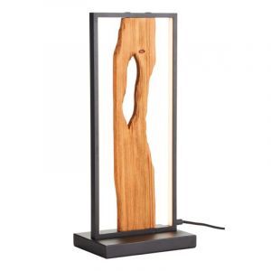 Rustik bordlampe brun, Raynor, 10W, 3000K LED, med brytare