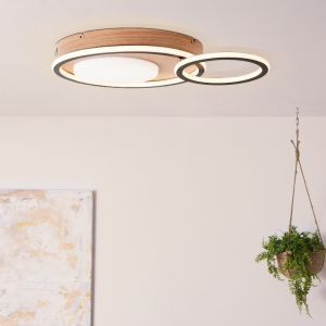 Modern plafond sort, Georgios, 48W, 3000K LED