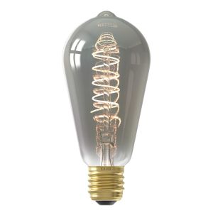 Dimmbare Calex E27 LED Edison pære grå, 4W, 1800K