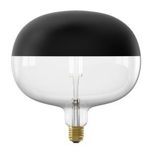 Dimmbare Calex E27 topforspejlet pære sort, 6W, 1800K
