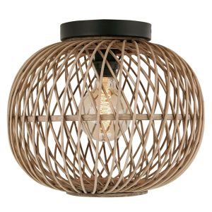 Rattan loftlampe brun, Alja