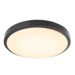Sort modern plafond plast, Kos, 16W, 3000K LED
