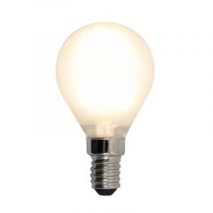 Dæmpbar Olucia E14 LED pære, P45, 3w, Hvidt glas, 2700k