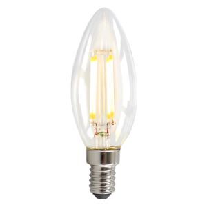 Dæmpbar Olucia E14 LED stearinlys, 3w, Transparent glas, 2700k