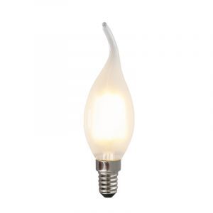 Dæmpbar Olucia E14 LED-spidslys, 3w, Hvidt glas, 2700k