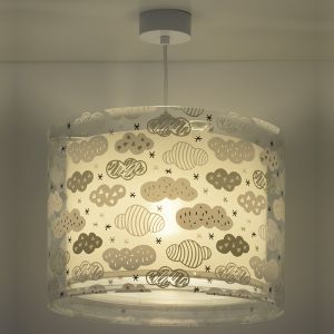 Grå pendel til børneværelset plast, Clouds