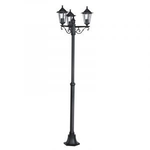 Sort klassisk udendørslampe aluminium, Alieke, IP44