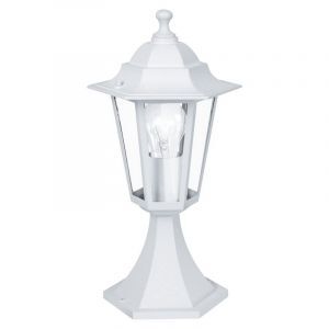 Hvid klassisk udendørslampe aluminium, Alieke, IP44