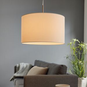 Hvid modern pendler lampe stof, Abano