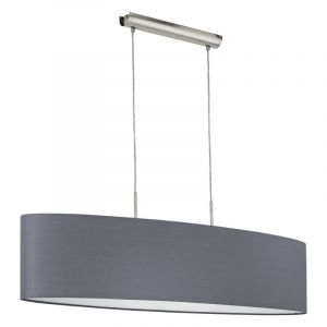 Grå modern pendler lampe stof, Abano