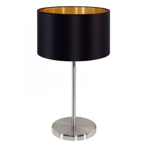 Guld modern bordlampe stof, Terme, med brytare