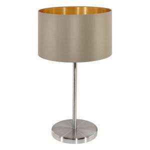 Guld modern bordlampe stof, Terme, med brytare