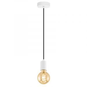 Hvid pendler lampe metal, Christel