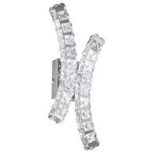 Krom design væglampe krystal, Dirk, 12W, 4000K LED
