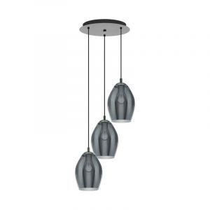 Grå design pendler lampe glas, Nikky