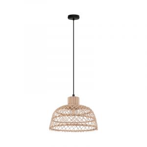 Rustik pendler lampe træ, Alida