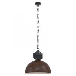 Brun industri pendler lampe stål, Silja