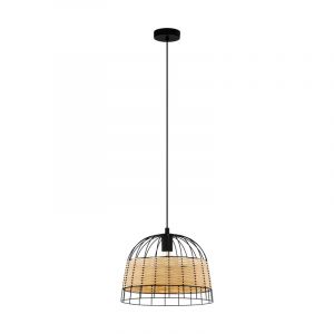 Rattan pendler lampe brun, Guillaume