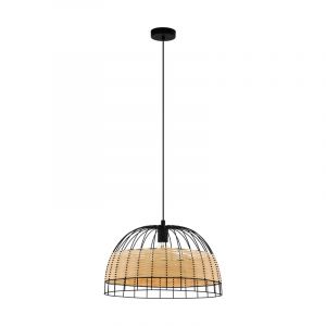 Rattan pendler lampe brun, Guillaume